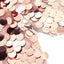 7.5ft Sparkly Rose Gold Double Sided Big Payette Sequin Wedding Arbor Cover, Round Fitted Backdrop Arch Cover