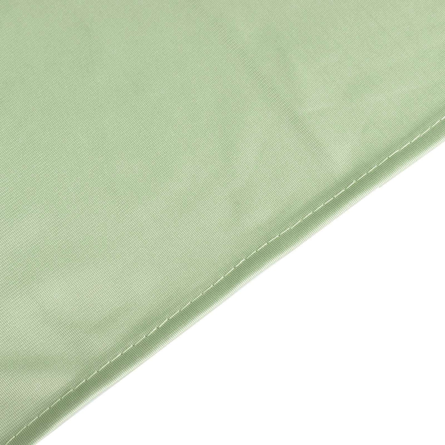 Scuba Rectangular 90"x132" Tablecloth Sage Green - Wrinkle Free, Stain Resistant & Seamless Table Cover