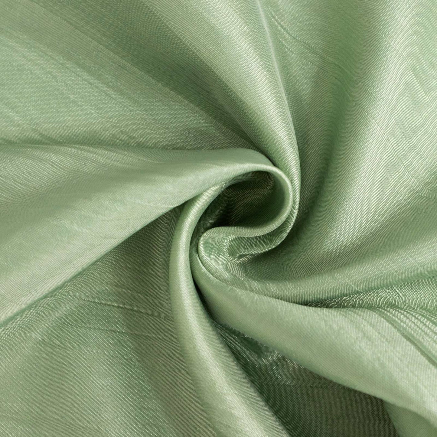 Crinkle Crushed Taffeta Chair Cover for Banquet Chairs Sage Green - Reusable Slipcover