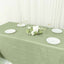 Taffeta 90"x156" Rectangle Tablecloth Sage Green - Accordion Crinkle Seamless Table Cover
