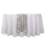 Satin 12"x108" Table Runner Silver Stripe - Stripe Table Decor