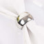 4 Pack Shiny Metallic Silver Acrylic Napkin Rings