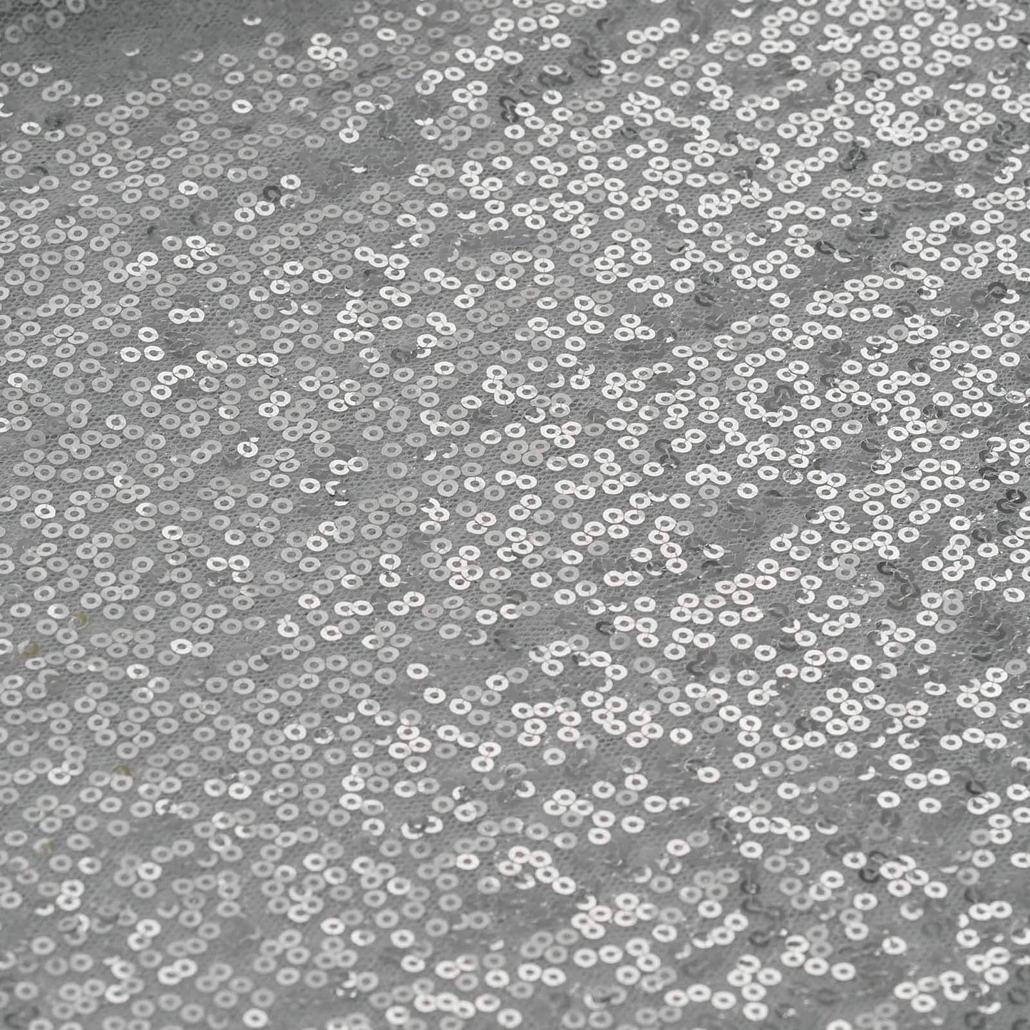 Sequin 12"x108" Table Runner Silver - Glittering Design