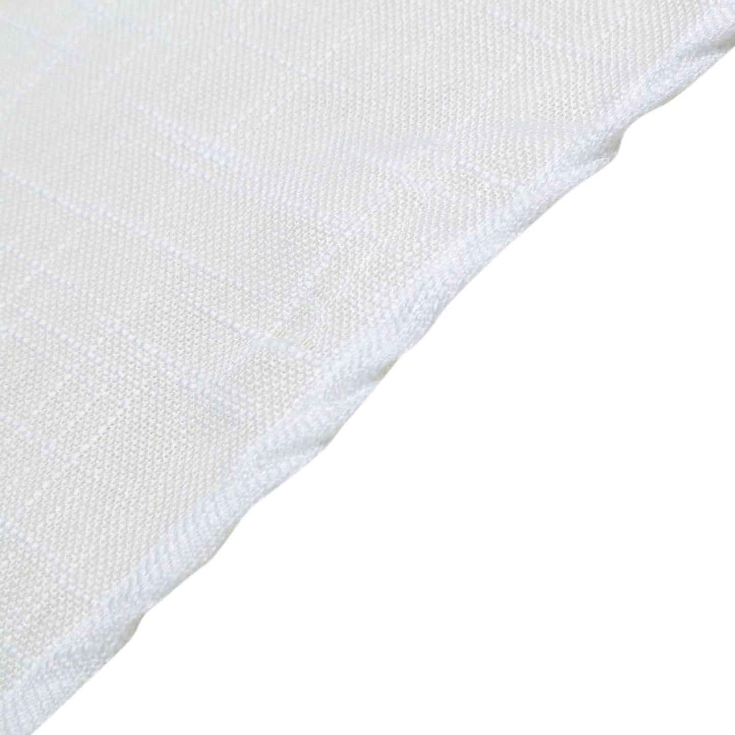 5 Pack Faux Linen 20"x20" Napkins White - Slubby Textured & Wrinkle Resistant Cloth Napkins for Rustic Boho Tablescapes