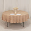 Premium Polyester 90" Round Tablecloth Nude - Stain and Wrinkle-Resistant Design with 220GSM Thickness Table Cover