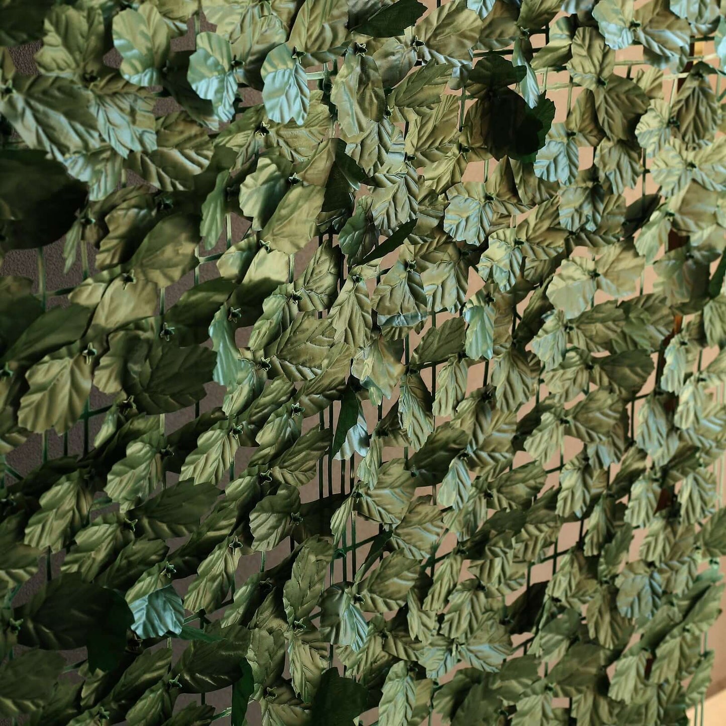 12 Pack Dark Green Artificial Ivy Hedge Privacy Screen Fence Wall Panel, Faux Leaf Greenery Backdrop Garden Decor - 32 Sq. ft.