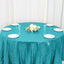 Sequin 120" Round Tablecloth Turquoise - Seamless Glittering Table Cover