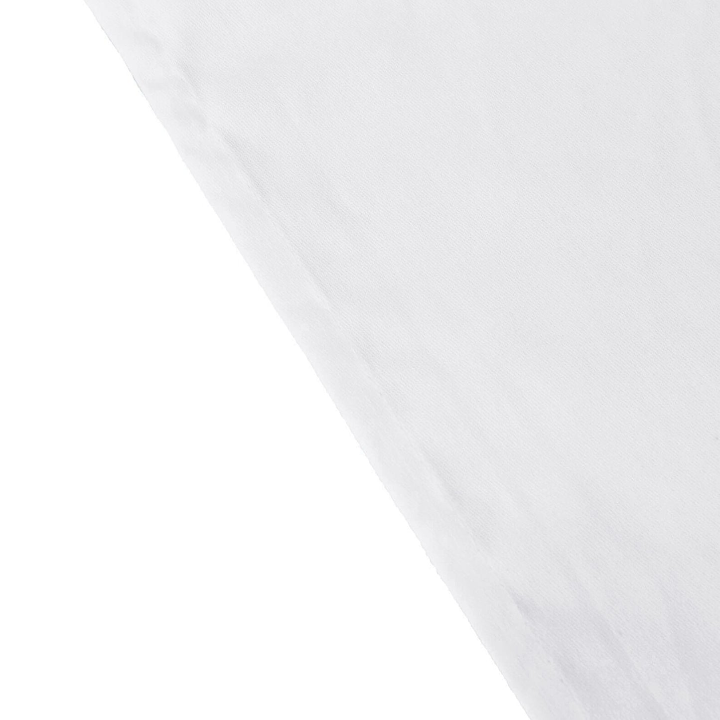 Cotton Blend 60"x102" Rectangle Tablecloth White - Wrinkle-Resistant Table Cover