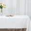 Premium Polyester 54"x96" Rectangle Tablecloth White - Durable 220GSM Stain-Resistant Fabric for Weddings & Events
