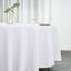 Polyester 108" Round Tablecloth White - Wrinkle-Resistant and Stylish Table Cover