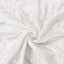 5 Pack Premium Crushed Velvet 20"x20" Napkins White - Rich & Textured Finish Dinner Napkins for Classy Events