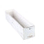 White Wood Planter Rectangular Box 30"x6"- Durable Decor with Removable Plastic Liner for Tables