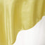 Satin 72"x72" Table Overlay Square Tablecloth Yellow - Smooth Finish Table Cover