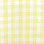 Polyester 14"x108" Table Runner Yellow/White - Gingham Plaid Design