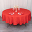 Premium Polyester 90" Round Tablecloth Red - Stain and Wrinkle-Resistant Design with 220GSM Thickness Table Cover