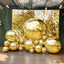 2-Pack Metallic Gold Sphere Balloons, 43" Orbz Mylar Balloons Helium or Air-Filled Party Supplies