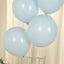 50 Pack Matte Pastel Ice Blue Biodegradable Balloons 12", Round Eco-friendly Thick Latex Party Balloons