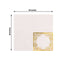 20-Pack Paper Beverage Napkins with Gold Foil Lace Design White - 3 Ply Disposable 18GSM European Style Cocktail Napkins 5"x5"