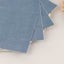 50-Pack Paper Beverage Napkins Dusty Blue - 2 Ply Disposable Soft 18GSM Cocktail Napkins 5"x5"