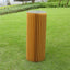40" Gold Cylinder Display Column Stand, Pillar Pedestal Stand With Top Plate