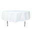Fire Retardant Premium Polyester 90" Round Tablecloth White - Stylish High-Performance Table Cover for Large Gatherings