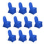 10 Pack Spandex Chair Covers for Banquet Chairs Royal Blue - Durable Reusable Stretch Slip-On Covers
