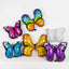 Set of 6 Assorted Butterfly Helium Foil Balloons, Fairy Tale Theme Party Supplies - 21",23",28"