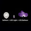 12-Pack Balloon Lights Bullet Design Purple - Waterproof LED Centerpiece Filler Lights