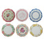 48 Pack Vintage Floral Mini Paper Plates - 3.5" Disposable Plates for Snacks, Dips