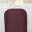 Polyester Slip On Folding Chair Covers Burgundy - Stain-Resistant Reusable Durable Fabric