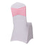 5 Pack Spandex Chair Sashes Pink Ruffled Style - Wide Easy to Use Stretch Chair Bands 8"x13"