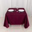 Scuba Square 70"x70" Tablecloth Burgundy - Wrinkle Free & Stain Resistant Table Cover