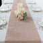 Faux Linen 14"x108" Table Runner Dusty Rose - Rustic Style Table Decor