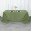 Premium Polyester 90"x132" Rectangle Tablecloth Dusty Sage Green - Seamless 220GSM Stain-Resistant Table Cover