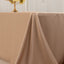 Lamour Satin 90"x156" Rectangle Tablecloth Nude - Luxurious, Soft Seamless Table Cover