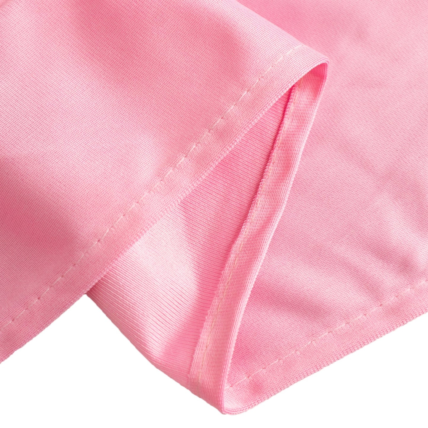 Scuba Rectangular 90"x132" Tablecloth Pink - Wrinkle Free, Stain Resistant & Seamless Table Cover