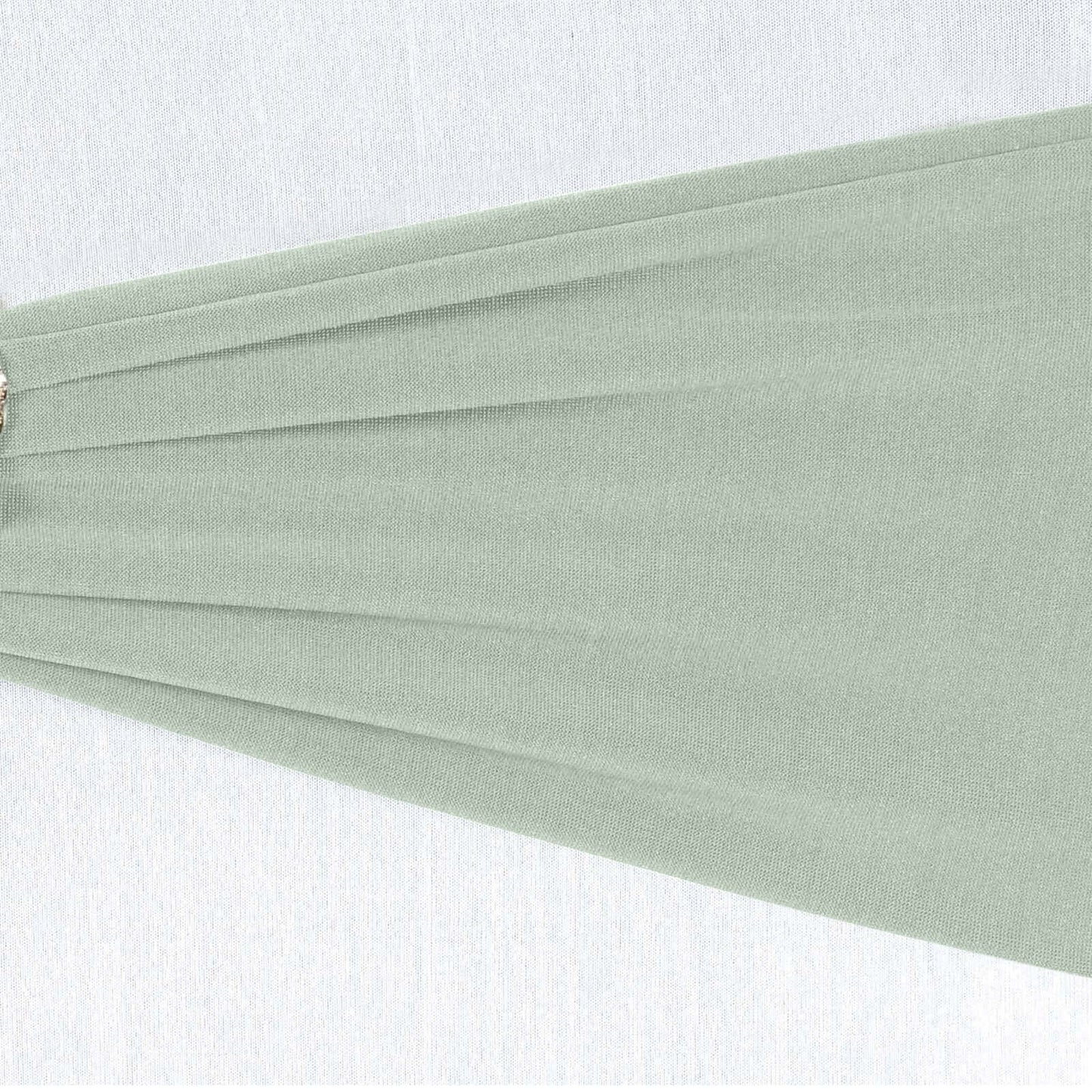 5 Pack Stretch Spandex Chair Sashes Sage Green - Fitted Finish Two Ply Heavy Duty Chair Bands 5"x12"