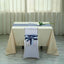Satin 12"x108" Table Runner Navy Blue/White Stripe - Classic Striped Design