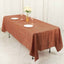 Taffeta 60"x102" Rectangle Tablecloth Terracotta (Rust) - Accordion Crinkle Table Cover