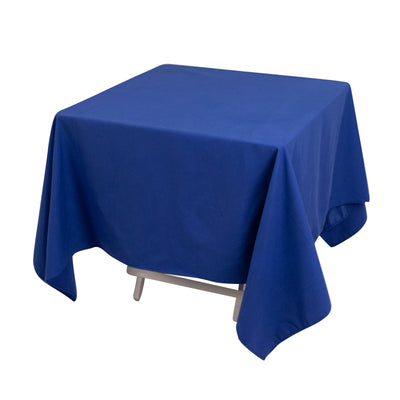 Cotton Blend 70’’x70’’ Square Tablecloth Royal Blue - Wrinkle-Resistant Fabric Table Cover - Tablecloths