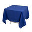 Cotton Blend 70"x70" Square Tablecloth Royal Blue - Wrinkle-Resistant Fabric Table Cover