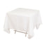 Cotton Blend 70"x70" Square Tablecloth White - Wrinkle-Resistant Fabric for Modern Table Decor