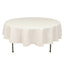 Cotton Blend 90" Round Tablecloth Ivory - Wrinkle-Resistant Table Cover