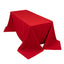Cotton Blend 90"x132" Rectangle Tablecloth Red - Seamless Wrinkle-Resistant Table Cover