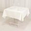 Cotton Blend 54"x54" Square Tablecloth Ivory - Wrinkle-Resistant Table Cover