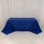 Cotton Blend 90"x132" Rectangle Tablecloth Royal Blue - Seamless Wrinkle-Resistant Table Cover