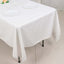 100% Cotton 60"x102" Rectangle Tablecloth White Linen - Soft & Breathable Table Cover
