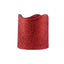 12-Pack LED Votive Candles Glittered Red Design - Reusable Flameless Battery Operated Lights