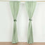 2 Pack Sage Green Polyester Event Curtain Drapes, 10ftx8ft Backdrop Event Panels With Rod Pockets 130 GSM
