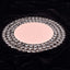 Wired Metal Round Charger Plate 14" in Rose Gold with Acrylic Crystal Beads, Glamorous Decorative Dinner Charger Tableware